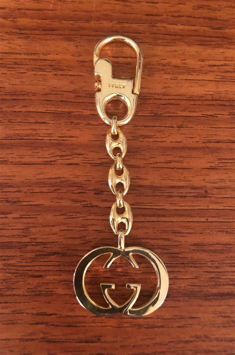 vintage gucci key chain|authentic designer keychains.